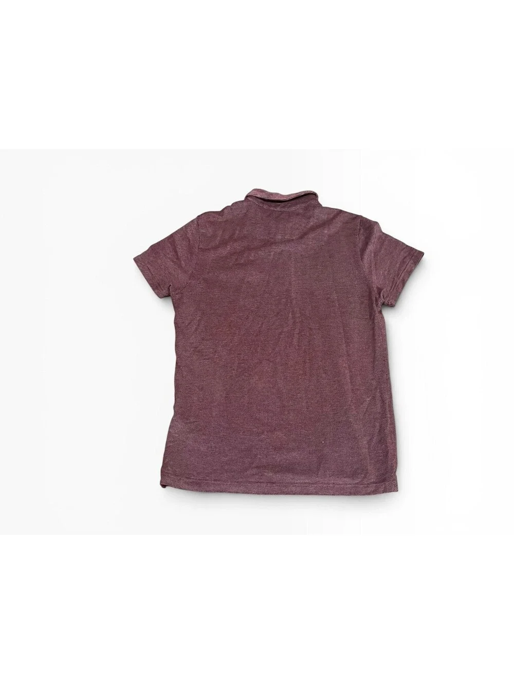 Banana Republic Polo Slim Fit Pique Organic Cotton Mens Medium Maroon Shirt